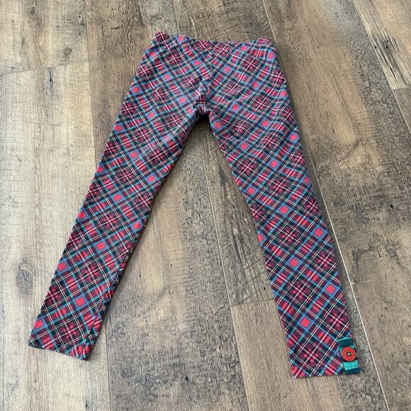 MATILDA JANE In The Present Leggings Girls Size 6 Plaid Christmas Holiday Pants - Picture 6 of 6